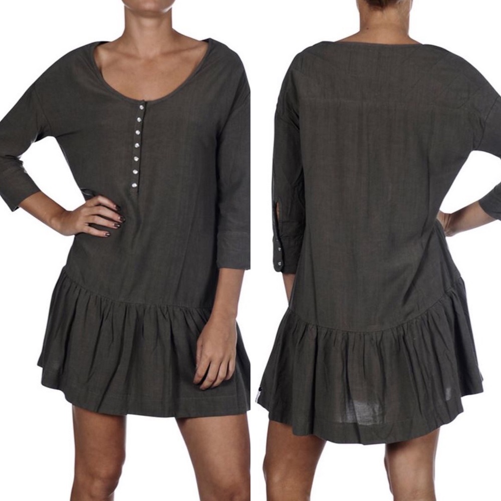 One Teaspoon Rango Dress In Khaki